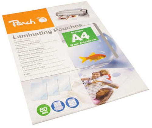 Peach Laminierfolie A4 80 mic 25 Stück