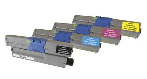 Peach O4496/47/97 4 Toner (bk, c/m/y) ersetzt OKI 44973533-6 für z.B. OKI C 301 DN, OKI C 321 DN, OKI MC 332 DN, OKI MC 340, OKI MC 342 DN