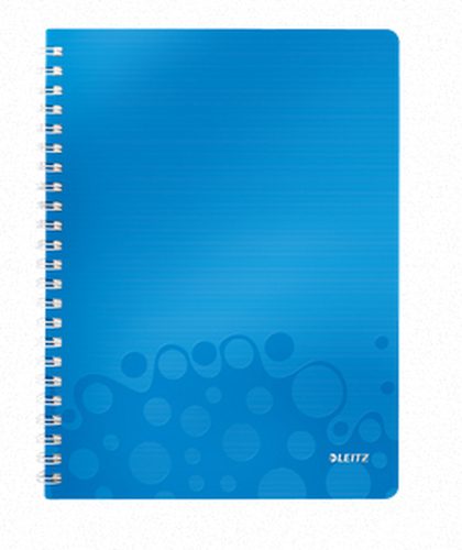 Leitz 46370036 Notizbuch Blau, Metallisch A4 80 Blätter