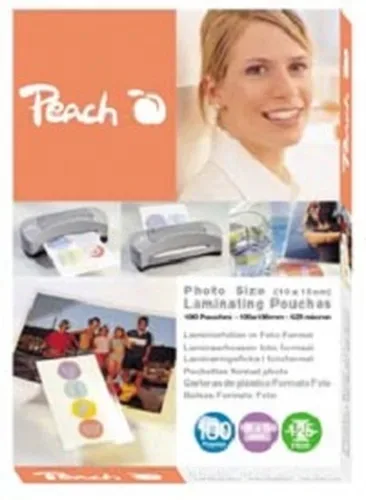 Peach 25 x Photo Laminierfolien 106x156mm, 125mic, glänzend