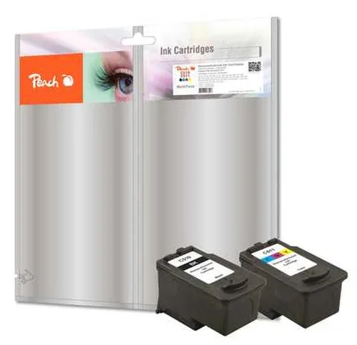 Peach C510 BK 2 Druckköpfe (bk, col) ersetzt Canon PG-510BK, CL-511C, 2970B001, 2972B001 für z.B. Canon Pixma MP 230, Canon Pixma MP 280
