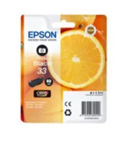 Epson E33 Druckerpatronen bkph - Epson T3341, No. 33 phbk, C13T33414010 für z.B. Epson Expression Premium XP -530, Epson Expression Premium XP -630