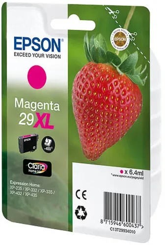 Epson E29 Druckerpatronen XL ma - Epson T2993, No. 29XL m, C13T29934020 für z.B. Epson Expression Home XP -235, Epson Expression Home XP -330