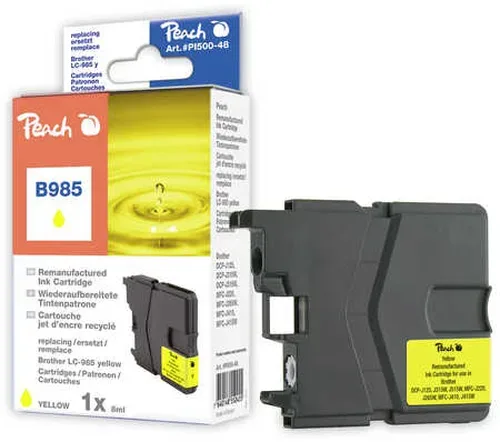 Peach B985 y Druckerpatrone ye ersetzt Brother LC-985y für z.B. Brother DCPJ 125, Brother DCPJ 140 W, Brother DCPJ 315 W, Brother DCPJ 515 W