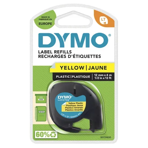 DYMO Schriftband LetraTag 12mmx4m S0721620 gelb