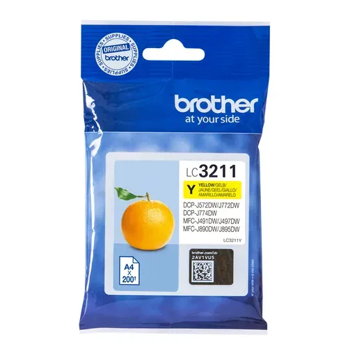 Brother B3211Y Druckerpatronen y - Brother LC-3211Y für z.B. Brother DCPJ 774 DW, Brother DCPJ 572 DW, Brother DCPJ 770, Brother DCPJ 772 DW