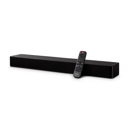 MEDION LIFE P61155 2.0 Soundbar, ideale Ergänzung zum TV bzw. Heimkino, kabellose Musikübertragung von Smartphone & Co via Bluetooth® 5.1, kompakte Soundbar mit Touch- & Fernbedienung
