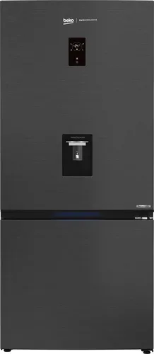 Beko KG730 Kühl-Gefrierkombination – Kühlschrank mit Gefrierfach freistehend – dark inox