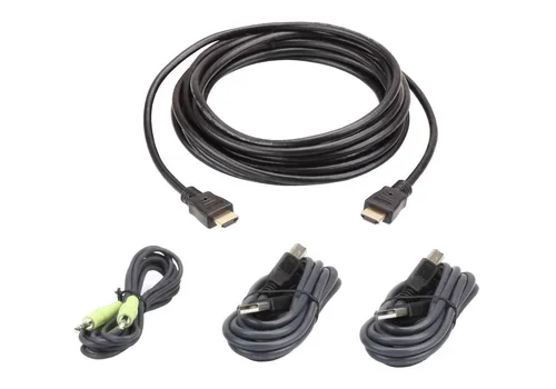 ATEN 2L-7D03UHX4 USB HDMI Secure KVM - Tastatur- / Video- / Maus- / Audio- / USB-Kabelkit