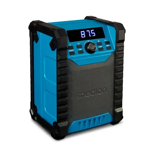 MEDION LIFE E65895 Baustellenradio, PLL-UKW Radio, Bluetooth® 5.4, spritzwassergeschützt (IP54), robustes Gehäuse, 10 W RMS