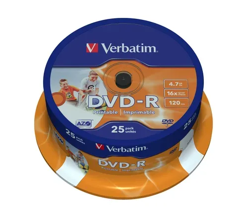 Verbatim DVD-R Bedruckbar 16x 4.7 GB 25 Stück