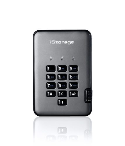 iStorage diskAshur PRO 2® Externe Festplatte 6.35 cm (2.5 Zoll) 5 TB Graphit USB 3.1