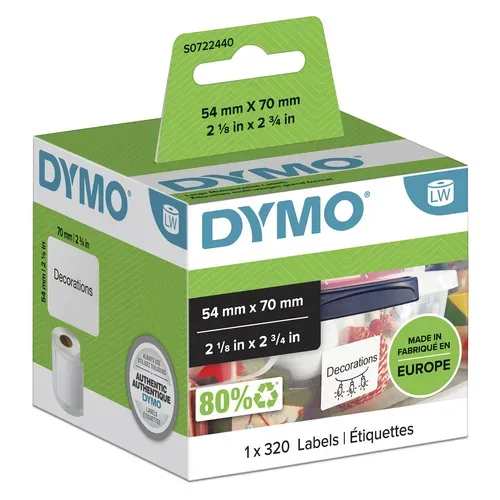 DYMO Disketten-Etiketten S0722440 perm.70x54mm 300 St&uuml;ck