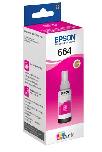 Epson E664M Druckerpatronen m - Epson No. 664M, C13T664340 für z.B. Epson L 355, Epson EcoTank ET -14000, Epson EcoTank ET -2500, Epson L 100