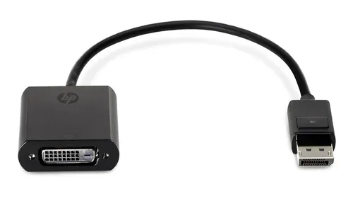 HP F7W96AA DisplayPort / DVI Adapter [1x DisplayPort Stecker - 1x DVI-Buchse 24+1pol.] Schwarz