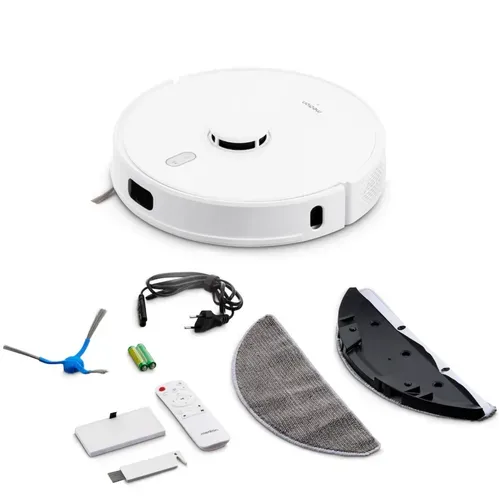 MEDION Saugroboter X41 SW, Wischfunktion, Lasernavigation, starke 8.000 Pa Saugkraft, No Go & Go Bereiche, präzise Kartenerstellung, mehrere Etagen