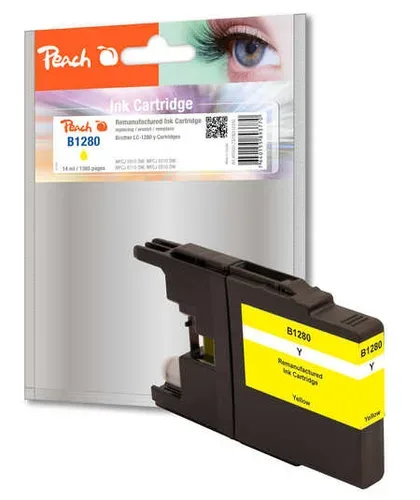 Peach B1280 XLY Druckerpatrone XL ye ersetzt Brother LC-1280XLY für z.B. Brother MFCJ 5910 DW, Brother MFCJ 6510 DW, Brother MFCJ 6710 DW