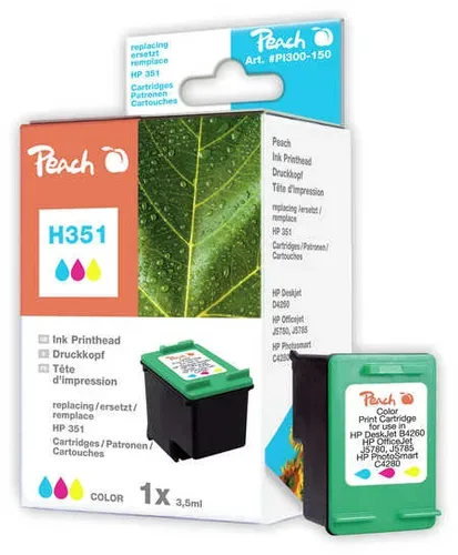 Peach HP 351 Druckkopf col ersetzt HP No. 351, CB337EE für z.B. HP DeskJet D 4200, HP DeskJet D 4260, HP DeskJet D 4300, HP DeskJet D 4360