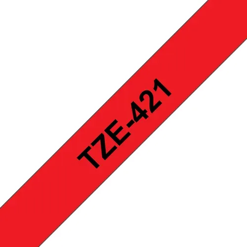 PTOUCH Band, laminiert schwarz/rot TZe-421 PT-1280VP 9 mm
