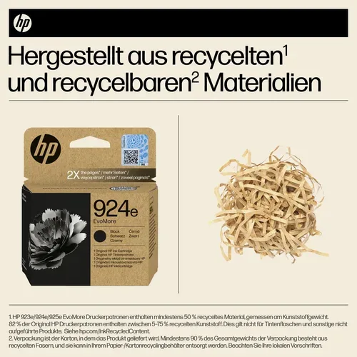 HP H924ebk Druckerpatronen XL bk - HP No. 924e bk, 4K0V0NE für z.B. HP OfficeJet Pro 8120 e, HP OfficeJet Pro 8120, HP OfficeJet Pro 8122 e
