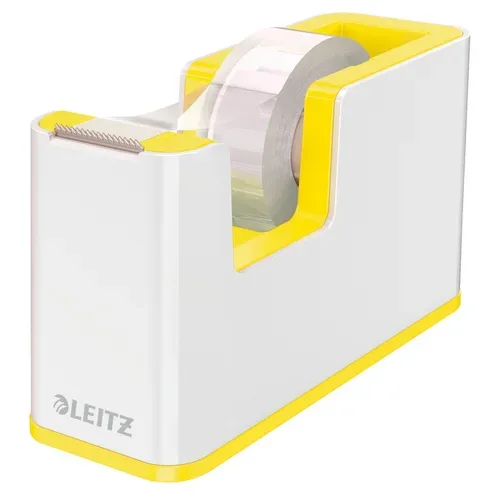 LEITZ Klebebandabroller WOW 5364-10-16 weiss/gelb