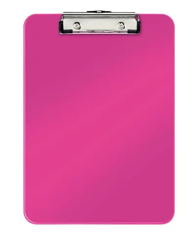 LEITZ Klemmbrett WOW PS A4 39710023 pink 80 Blatt