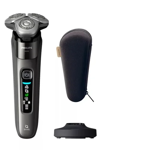 PHILIPS X9002/10 Nass- und Trockenrasierer i9000 Anthrazit (Dual SteelPrecision Klingen, Reinigungsstation: Nein)
