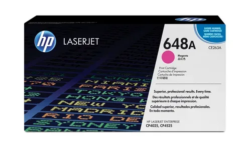 HP H648AM Toner ma - HP No. 648A M, CE263A für z.B. HP Color LaserJet CP 4500, HP Color LaserJet CP 4520 dn, HP Color LaserJet CP 4520 n