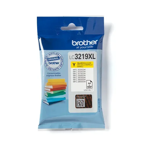 Brother B3219XLY Druckerpatronen XL gelb - Brother LC-3219XLY für z.B. Brother MFCJ 5330 DW, Brother MFCJ 5335 DW, Brother MFCJ 5730 DW