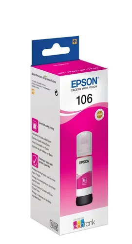 Epson E106bk Druckerpatronen cyan - Epson No. 106 bk, C13T00R240 für z.B. Epson EcoTank ET -7700, Epson EcoTank ET -7750, Epson EcoTank L 7160