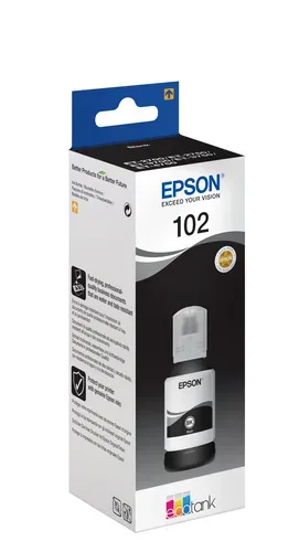 Epson E102bk Druckerpatronen schwarz - Epson No. 102 bk, C13T03R140 für z.B. Epson EcoTank ET -2700, Epson EcoTank ET -2750, Epson EcoTank ET -3700