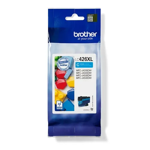 Brother B426 Druckerpatronen XL c - Brother LC426XLC für z.B. Brother MFCJ 4335 DW, Brother MFCJ 4340 DW, Brother MFCJ 4540 DW XL, Brother MFCJ 4540