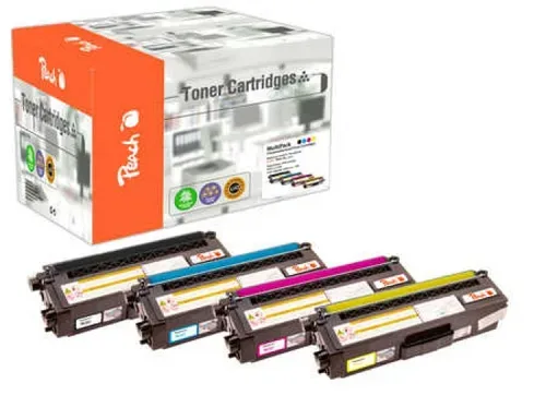 Peach - Tonerset Bher TN-321 BlackCyanMagentaYellow, One Size
