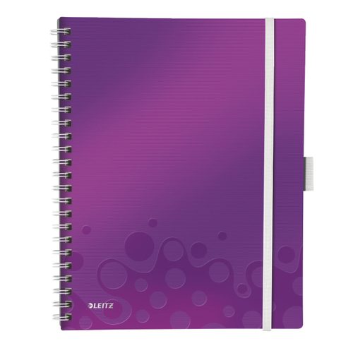 Leitz 46440062 Notizbuch Metallisch, Violett A4 80 Blätter