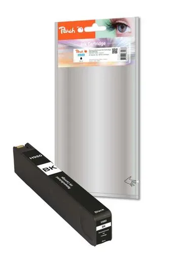 Peach HP 980 bk Druckerpatrone bk ersetzt HP No. 980 bk, D8J10A für z.B. HP OfficeJet Enterprise Color Flow X 585 z MFP