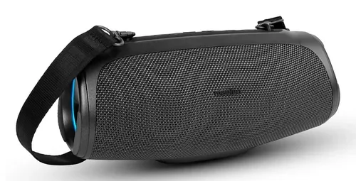 MEDION LIFE P61746 Tragbarer Bluetooth® Lautsprecher M anthrazit, Dual Illuminated (RGB-Lichteffekte), Bluetooth® 5.3, integrierter Akku mit bis zu 45 Stunden Laufzeit, robustes & mobiles Design, 2 x 15 W RMS