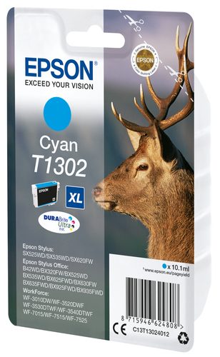 Epson Original Tintenpatrone T1302, cyan XL