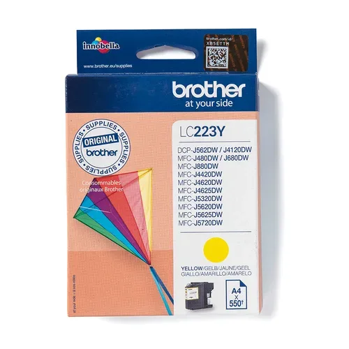Brother B223Y Druckerpatronen XL ye - Brother LC-223Y für z.B. Brother DCPJ 4120 DW, Brother MFCJ 5320 DW, Brother DCPJ 562 DW, Brother MFCJ 880 DW