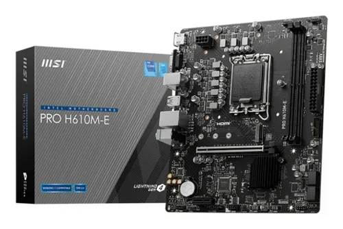 MSI -  PRO H610M-E Micro-ATX-Motherboard – Hochleistung und kompakt