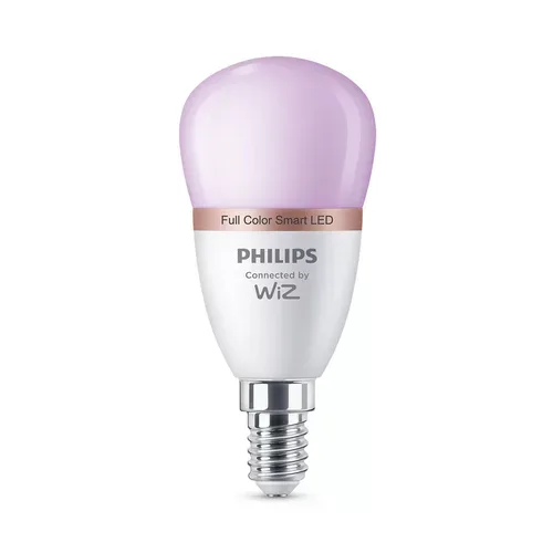 WiZ Leuchtmittel Philips Glas E14 17.5 W - Farbe: Weiss - LED - Lichtfarbe: Extra warmweiss - Helles Neutralweiss - Leuchtmittel- LED Leuchtmittel