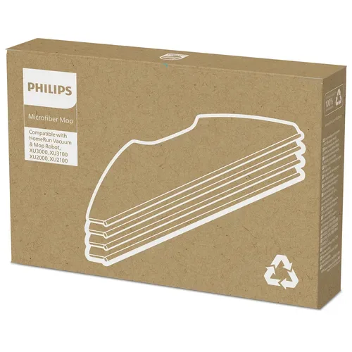 Philips Mikrofasertücher (4x) für 3000 Series Saugroboter – Staubsauger Roboter Zubehör