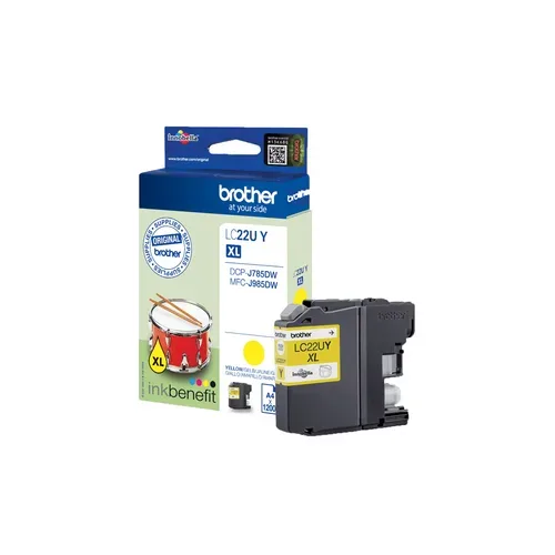 Brother B22UY Druckerpatronen ye - Brother LC-22U Y für z.B. Brother DCPJ 785 DW, Brother MFCJ 985 DW