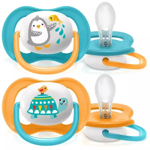 Philips Avent Ultra Air Schnuller, 6-18M, Boy, Pinguin (2 Stk)