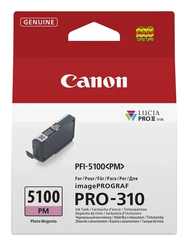 Canon C5100PM Druckerpatronen photo magenta - Canon PFI-5100PM für z.B. Canon imagePROGRAF PRO -310