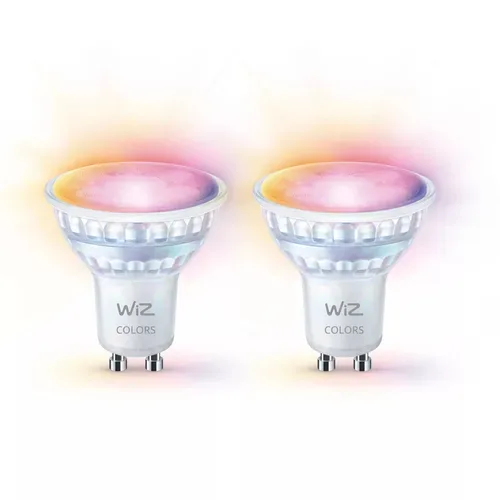 WiZ 8720169076723 LED EEK F (A - G) GU10 Reflektor 4.7 W Warmweiß bis Kaltweiß, RGBW 2 St.