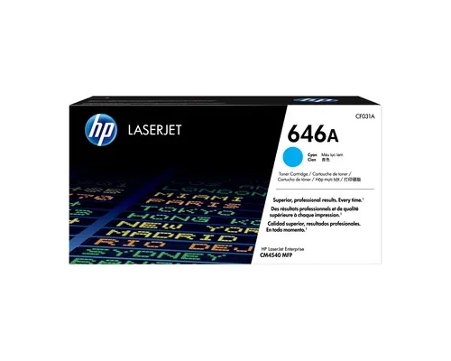 HP Toner-Modul 646A cyan CF031A Color LJ CM4540 12'500 Seiten