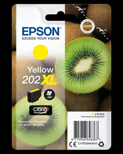 EPSON Tintenpatrone 202XL yellow T02H440 XP-6000/6005 650 Seiten