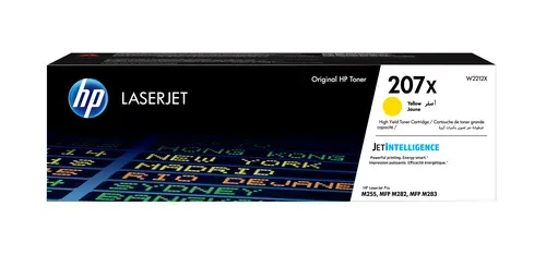 HP H207X Toner XL yellow - HP No. 207X, W2212X für z.B. HP Color LaserJet Pro MFP M 283 fdw, HP Color LaserJet Pro M 255 dw
