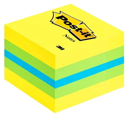 POST-IT W&uuml;rfel Mini Lemon 51x51mm 2051-L 3-farbig ass./400 Blatt