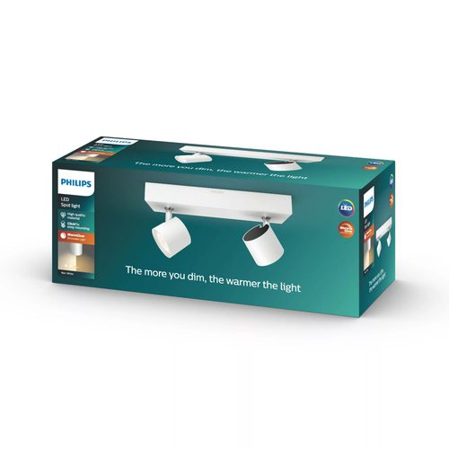 Philips Star LED-Strahler weiß 2flg. WarmGlow